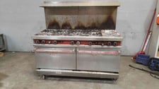 Vulcan, Double Deck Oven, Stainless Steel, NG, 10 Burners, AS IS