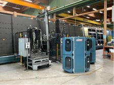 Lisec #VSA-50/27, Automated Insulating Glass Sealing Robot, 196.85" x 106.3" max. unit size, L-R, 400 Volt
