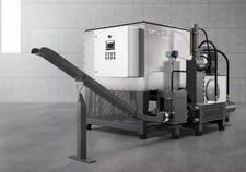 Weima #TH-1200, Square Brick Briquette Press, 5.9" x 2.3" briquettes, 55" x 55" x 37" hopper opening, 1000