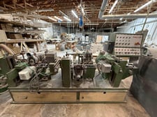 7-7/8" x 3-1/8" Makor #5-TC, Profile Sander, 5-station, 4 disc heads, 6" spindle length, 4 HP spindle motor