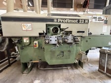 Weinig #Profimat-22N, 5-Head Feed Through Moulder, 8-5/8" x 4-11/16" capacity, 10 HP, 6000 RPM, 20-75 FPM