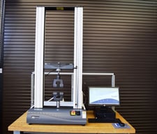 1125 lbf (5kN) Instron #3365, Tensile Tester, 47" tension testing opening, 16" x 19.5" table, 47" testing