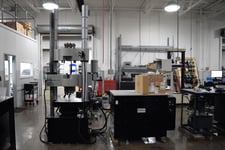 Satec Instron #200HVL, 200k (1000kN) Tensile Tester, 20" tension testing opening, 22" x 24" table, 6" testing