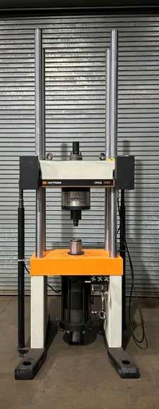 110 KIP (500kN), Instron #1334, fatigue load frame, 4 columns, 26" x 12" btwn columns, reconditioned