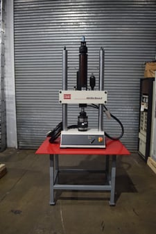 5.5 KIP (25kN), MTS #858 Mini Bionix II axial torsional fatigue load frame, 2 columns, 17-1/2" btwn columns