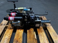 MTS #204.71, hydraulic test actuator, 55 KIP (250kN), 6" dynamic/6.6" static stroke, internal LVDT