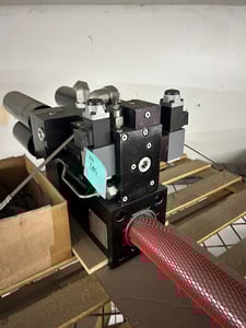 MTS #204.63, hydraulic actuator, 22 KIP (100kN), 6" dynamic/6.60" static stroke, reconditioned