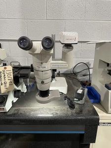 Nikon #SMZ800, zoom stereo microscope, 1x-6x zoom range, 6.3:1 zoom ratio, boom stand