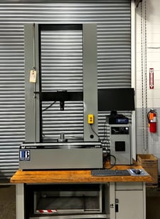 Instron #4204, 50kN tensile & compression testing system, 46" testing stroke, 22" x 7.75" table