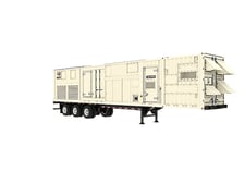 2000 KW Caterpillar XQ2280, Trailer-Mounted Diesel Power Module, 1800 RPM, CAT 3516C Diesel engine, 277/480
