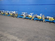 Gauder Group #DRM, Feed/Folding System, 18" Wide capacity, 446" overall length, (2) Pedestal Controls, 2008