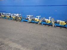 Gauder Group #DRM, Feed/Folding System, 18" Wide capacity, 446" overall length, (2) Pedestal Controls, 2008