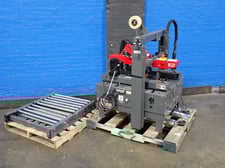 3M #8000A, Case Sealing System, w/(2) Conveyors, Top & Bottom Tape Head, 120 V, 2021