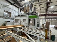 Biesse #Uniteam-CK-14C, 5-Axis CNC wood mill, 17 KW, vertical & horizontal independent clamps