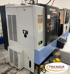 Daewoo Doosan #Puma-240B, CNC lathe, Fanuc Control, 21.6" swing, 2.5" bar, 12 station turret tools, 2012