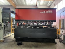 138 Ton, Amada #FBD-1253, CNC press brake, 9.8'OA, 106.3" between housing, 5.91" stroke, 15.75" throat