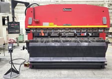110 Ton, Amada #RG-100, CNC press brake, 9.8' overall, 100" between housing, 3.9" stroke, 15.75" throat