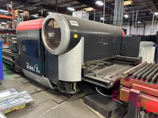 Amada #LC-3015F1NT, CNC Co2 laser, 5' x10'tbl., 4000 watt, 121" X, 61" Y, 3.94" Z, NT Control, chiller, dust