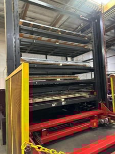 Amada #ASR-48-CR, 6-shelf tower load for tur