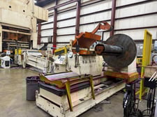 40000 lb. Coe Press Equipment #CPR-PO-400-60 / CPPS-PO-305-60, feed line, 60" W, 3" diameter straightening