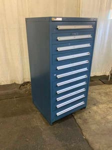 11 Drawer Stanley Vidmar, Tool Cabinet, 25.5" x 25.5" x 4" ID