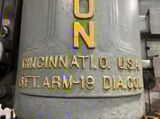 8' -19" Carlton #4-A, Radial Arm Drill, 20" spindle travel, 4" spindle diameter, 82.75" head on arm travel