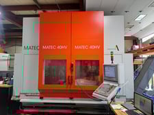 Matec #40HV, UMC, 78.7" X, 31.5" Y, 43.3" Z, 59 HP, 40 automatic tool changer, Probe, 12000 RPM, Heidenhain