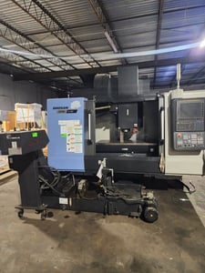 Daewoo Doosan #DNM-5700, CNC vertical machining center, 57.1" X, 24.8" Y, 25.6" Z, 12000 RPM, Fanuc 0i-MF, 30