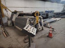96" x 3/4" Virli Cole-Tuve #4RS-8-320, Hydraulic 4 Roll Plate, Hydraulic Drop End, digital read out, 2010