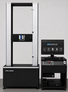 United #SFM-300kN, 60K (300kN) tensile & compression tester, 53" test opening, 22" btwn columns/screws, 53"