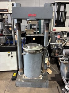 Tinius Olsen #Super-L, 400K (2000kN), compression only, 18" test opening, 22" btwn columns/screws, 6" stroke