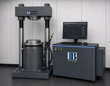 Tinius Olsen #Super-L, 400K (2000kN), compression only, 18" test opening, 22" btwn columns/screws, 6" stroke