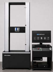 United #SFM-200, 45K (200kN), 48" test opening, 21.5" btwn columns/screws, 48" stroke, reconditioned