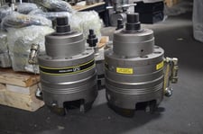 Instron #2742-501, 55 KIP (250kN) hydraulic wedge grips, 10000 psi, no wedges included