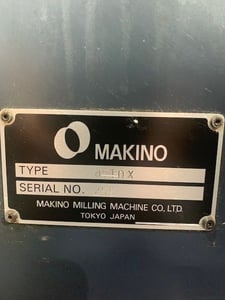 Makino #A-51NX, CNC horizontal machining center, 60 automatic tool changer, 22" X, 25.2" Y, 25.2" Z, 14000