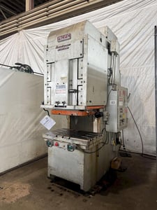 110 Ton, Pacific #110-PF-OBS, hydraulic press, 8.2" stroke