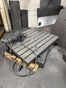 40" x 50" Devlieg, air lift rotary table