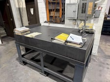 48" x 72" x 12" Granite Surface Combustion Plate w/ Stand