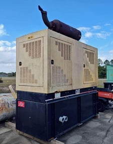 250 KW Caterpillar #3306, Diesel Generator Set, enclosed 500-gallon base fuel tank, 1800 RPM, 480 Volt, 950
