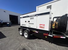 100 KW Multiquip #DCA125, Portable Diesel Generator Set, Isuzu 4Hk1X Engine, 180-gallon base fuel tank, 1800