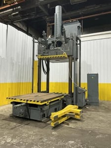 100 Ton, Reis #TUS-160, hydraulic mold spotting & tryout press, 4-post, 39.37" stroke, 41.33" open, 61" W x