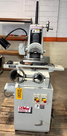 6" x 12" Harig #612, hand surface grinder, 7" x 1/2" x 1-1/4" ID wheel, Walker Ceramax Permanent Magnetic