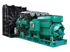 2500 KW Cummins DQKAN, Tier 2 Industrial Diesel Generator, QSK60 Series Engine, 480 Volts 60 Hz