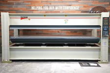 Italpresse #XL/8, Hot Press, 165" x 55" platens, 160 Ton, 15-1/4" max. daylight opening, (8) 3-3/8" diameter