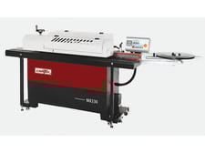 Cantek #MX-330, Compact Edgebander, 1.1 kg Teflon-coated glue pot, 3 mm pneumatic end cut-off device, 11