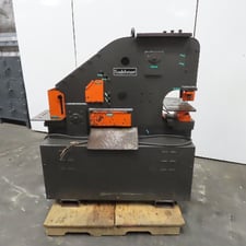 Scotchman #F1-5109-14M, 51 ton hydraulic ironworker punch, brake, shear, 5 HP, 460 V., 3 phase