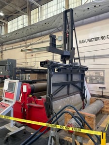 10.3' x 1.6" Davi #MCB3045 CNC 4-roll plate bending roll, Leonardo CNC, Low Hours - Like New, Installed 2007