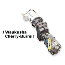 23 GPM @ 350 psi, SPX Flow Waukesha Cherry Burrell #030-U2, sanitary positive displacement pump, 3 HP
