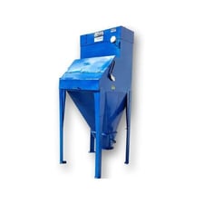 Young Industries, bag dump station unloader, cartridge filters, aerated hopper cone