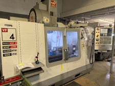 Haas #VF-4B, CNC Vertical Machining Center, 52" x 18" table, 50" X, 20" Y, 25" Z, 20 HP, 10,000 RPM, CAT 40